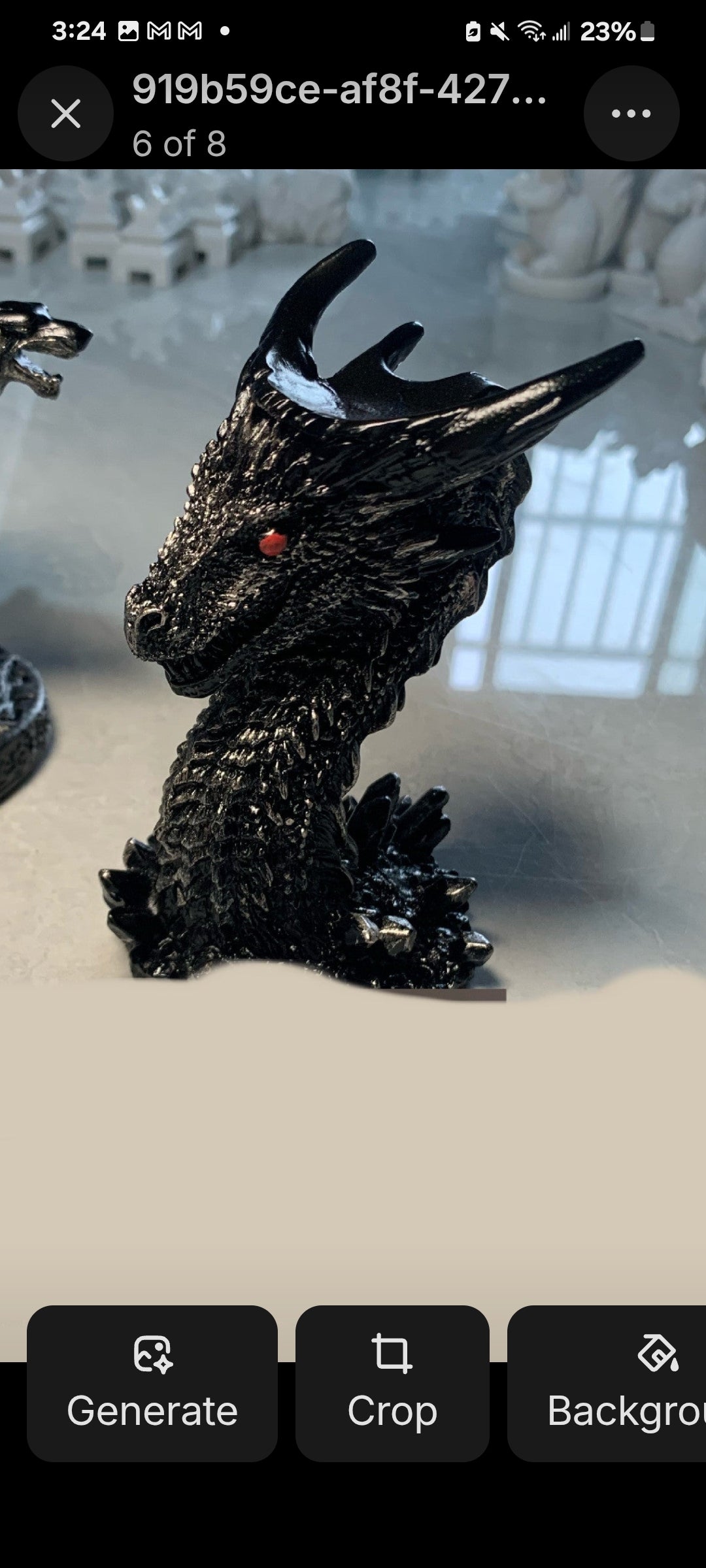 Crystal Ball Stands  Sturdy Base Wolf Or Dragon Head  Craft Resin  Gothic Medieval - Tartarian Treasures & Trinkets