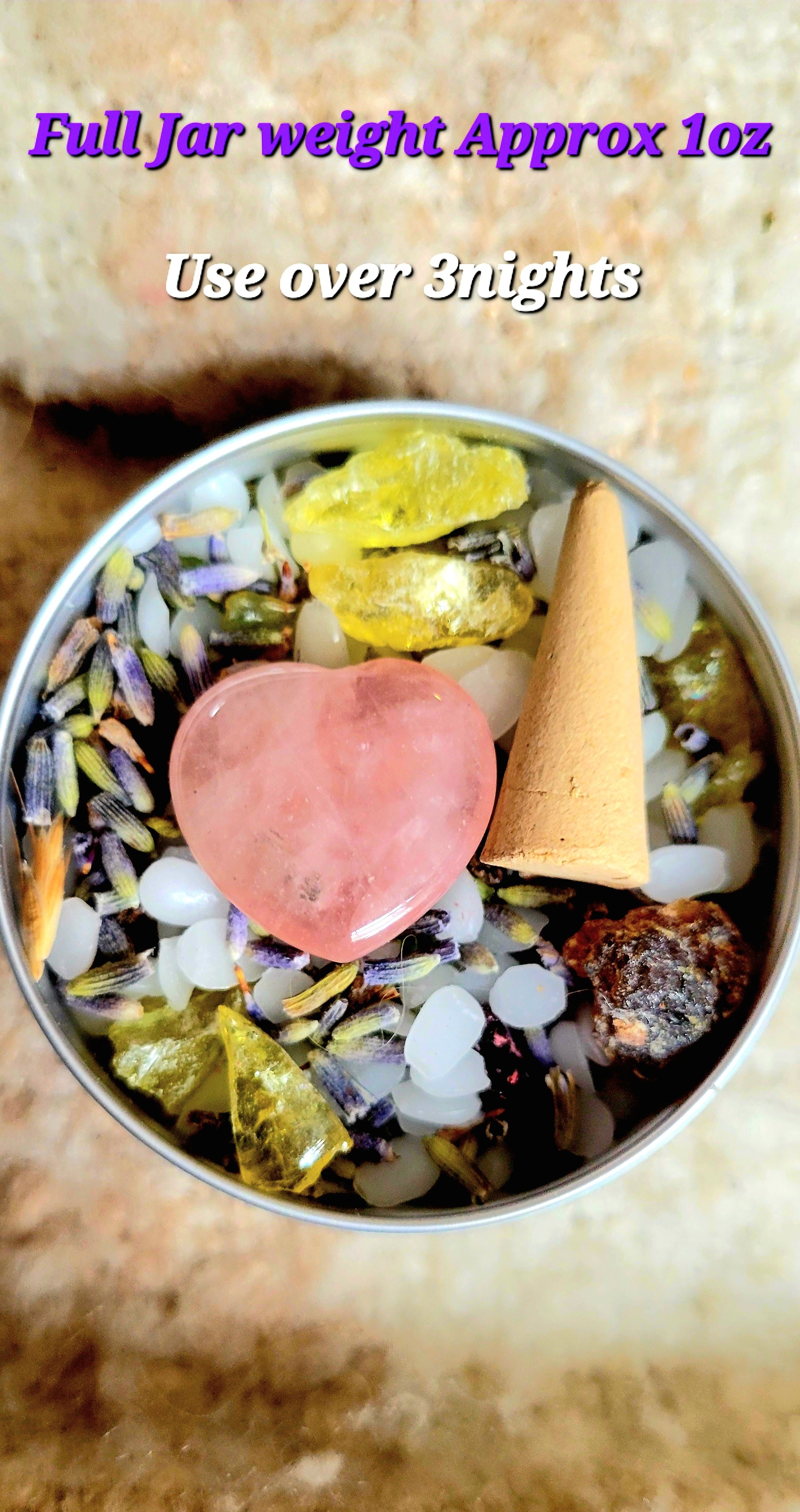 Loose - In-Jar Magick SPELL Melts™-Ancient Recipes Powerful Herbs, Gemstones, Resin Rosin- Bend Reality in YOUR favor! 3 Night Spell - Tartarian Treasures & Trinkets
