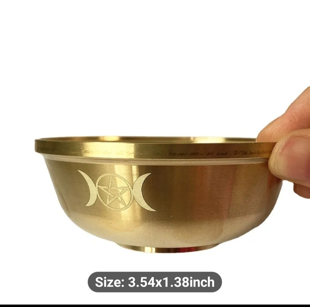 Coming Soon! Brass Ritual Bowl- Resin Candles - Frankinsence, Myrrh, Cedar, Dragons Blood Ritual Candles - Tartarian Treasures & Trinkets