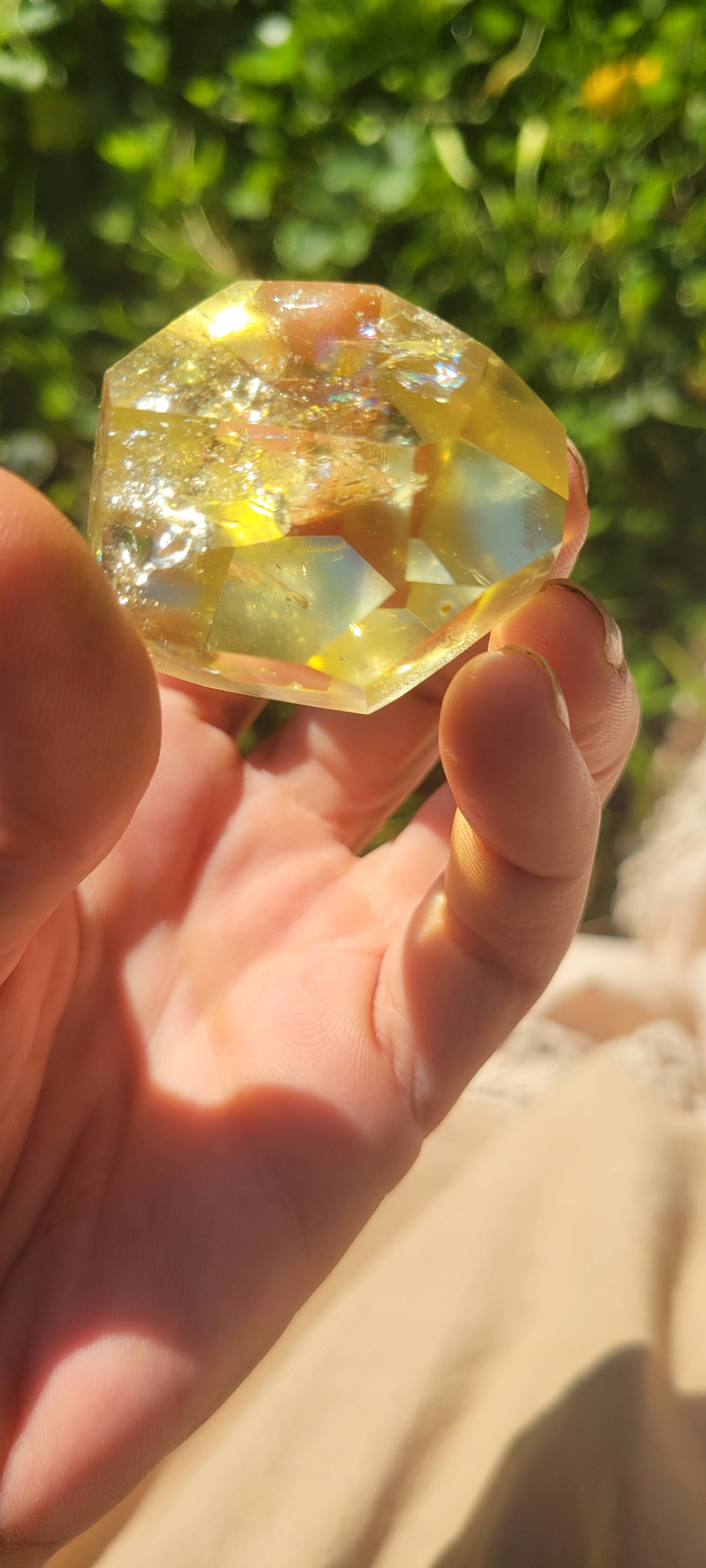 AAA Exceptionally Clear  Sparkling  Genuine YELLOW RAINBOW CITRINE 64.3g Unheated, Untreated Earth Mined - Tartarian Treasures & Trinkets