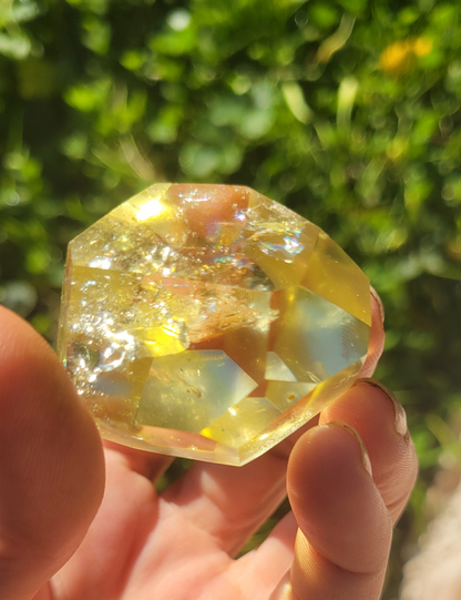 AAA Exceptionally Clear  Sparkling  Genuine YELLOW RAINBOW CITRINE 64.3g Unheated, Untreated Earth Mined - Tartarian Treasures & Trinkets