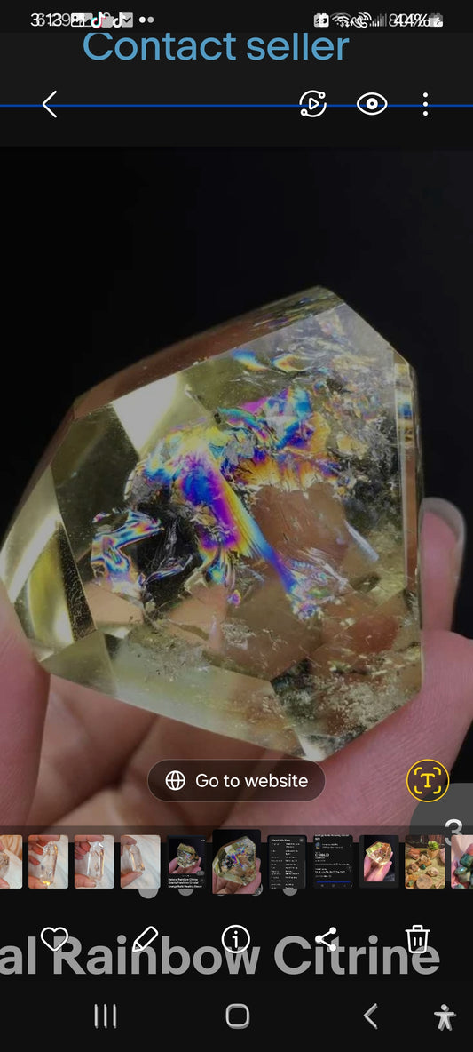 AAA Exceptionally Clear  Sparkling  Genuine YELLOW RAINBOW CITRINE 64.3g Unheated, Untreated Earth Mined - Tartarian Treasures & Trinkets