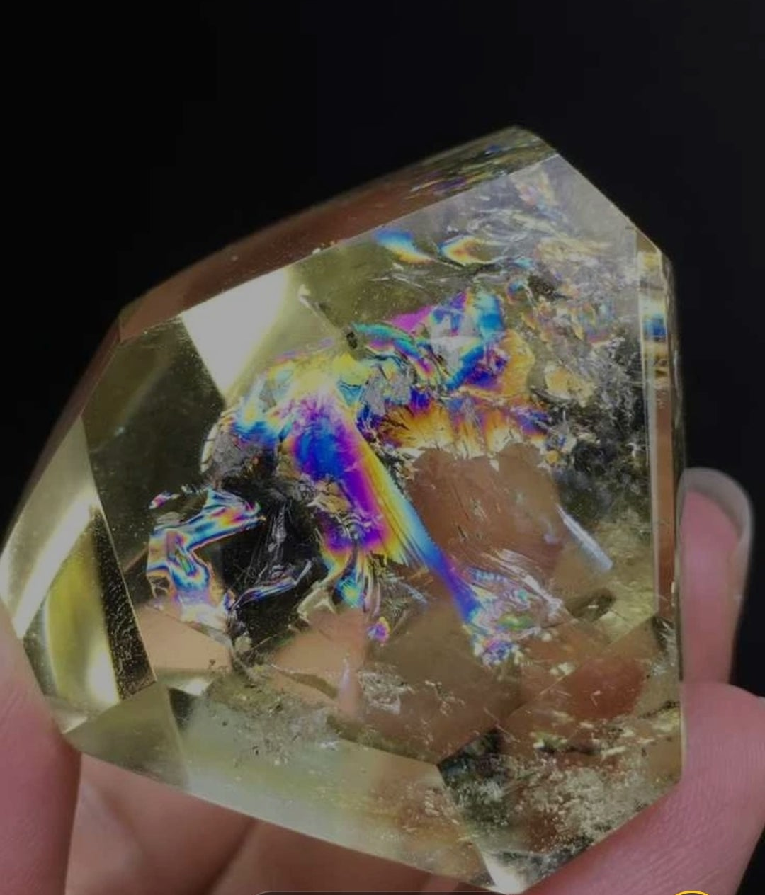 AAA Exceptionally Clear  Sparkling  Genuine YELLOW RAINBOW CITRINE 64.3g Unheated, Untreated Earth Mined - Tartarian Treasures & Trinkets