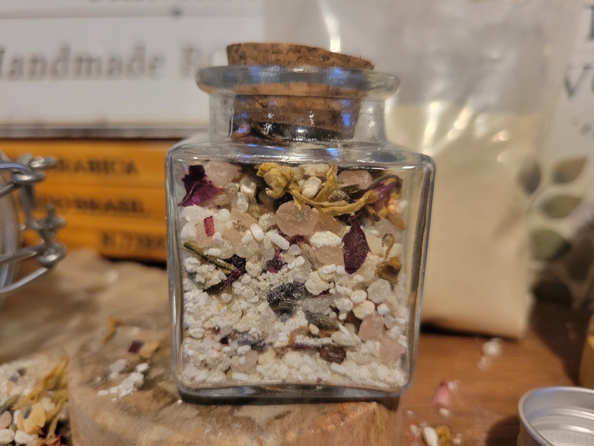 Skin Calming & Joint Relief Ancient Soaking Bath Salts-Colloidal Oatmeal + 4 Salt Soaks - Add CBD, Borax(nano tech destroy) OR Activated Charcoal - Tartarian Treasures & Trinkets