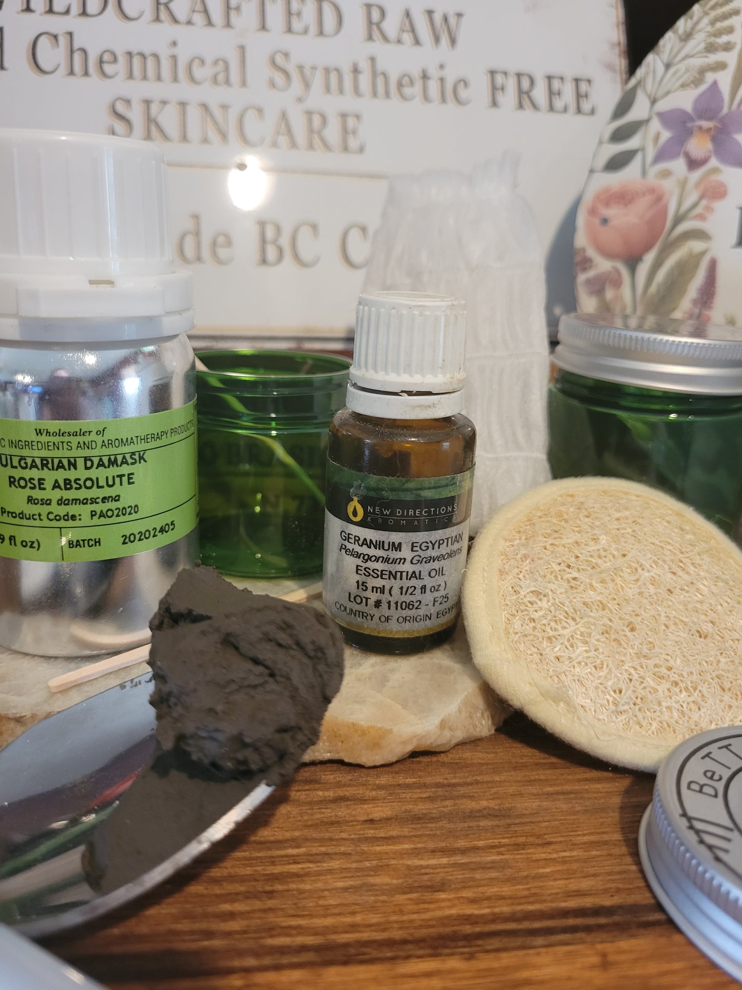 DEAD SEA MUD Infused MASK-Good for ALL Skin Conditions Raw Infused w Jojoba or Apricot Seed Oil, Essential Oils of Choice - Tartarian Treasures & Trinkets