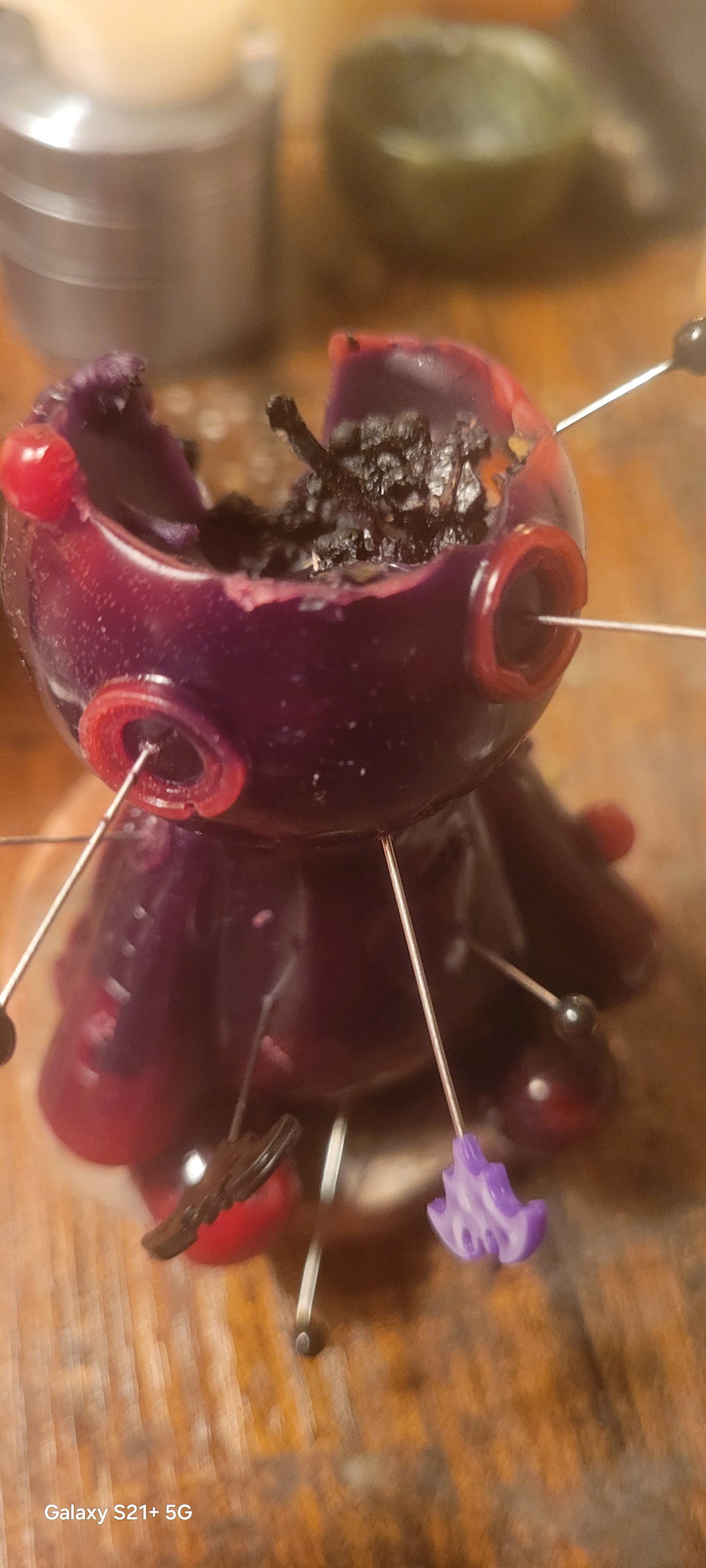 #Hex #VoodooDoll Candle Custom Made Spell Beeswax Comes w Pins 3.5inch tall #Baneful with #Prejudice - Tartarian Treasures & Trinkets