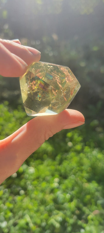 AAA Exceptionally Clear  Sparkling  Genuine YELLOW RAINBOW CITRINE 64.3g Unheated, Untreated Earth Mined - Tartarian Treasures & Trinkets