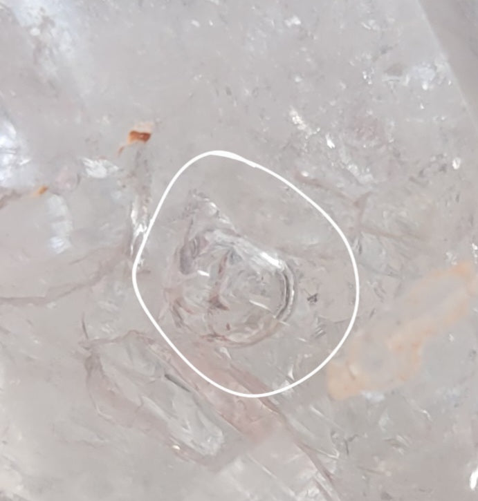 AAA ENHYDRO Large Clear RAINBOW HERKIMER Diamond,  1 Large Air Bubble/Moving Water Crystal Clear Transparent  Syracuse NY 105g - Tartarian Treasures & Trinkets