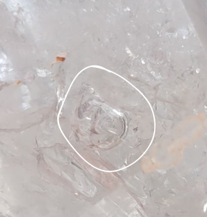 AAA ENHYDRO Large Clear RAINBOW HERKIMER Diamond,  1 Large Air Bubble/Moving Water Crystal Clear Transparent  Syracuse NY 105g - Tartarian Treasures & Trinkets